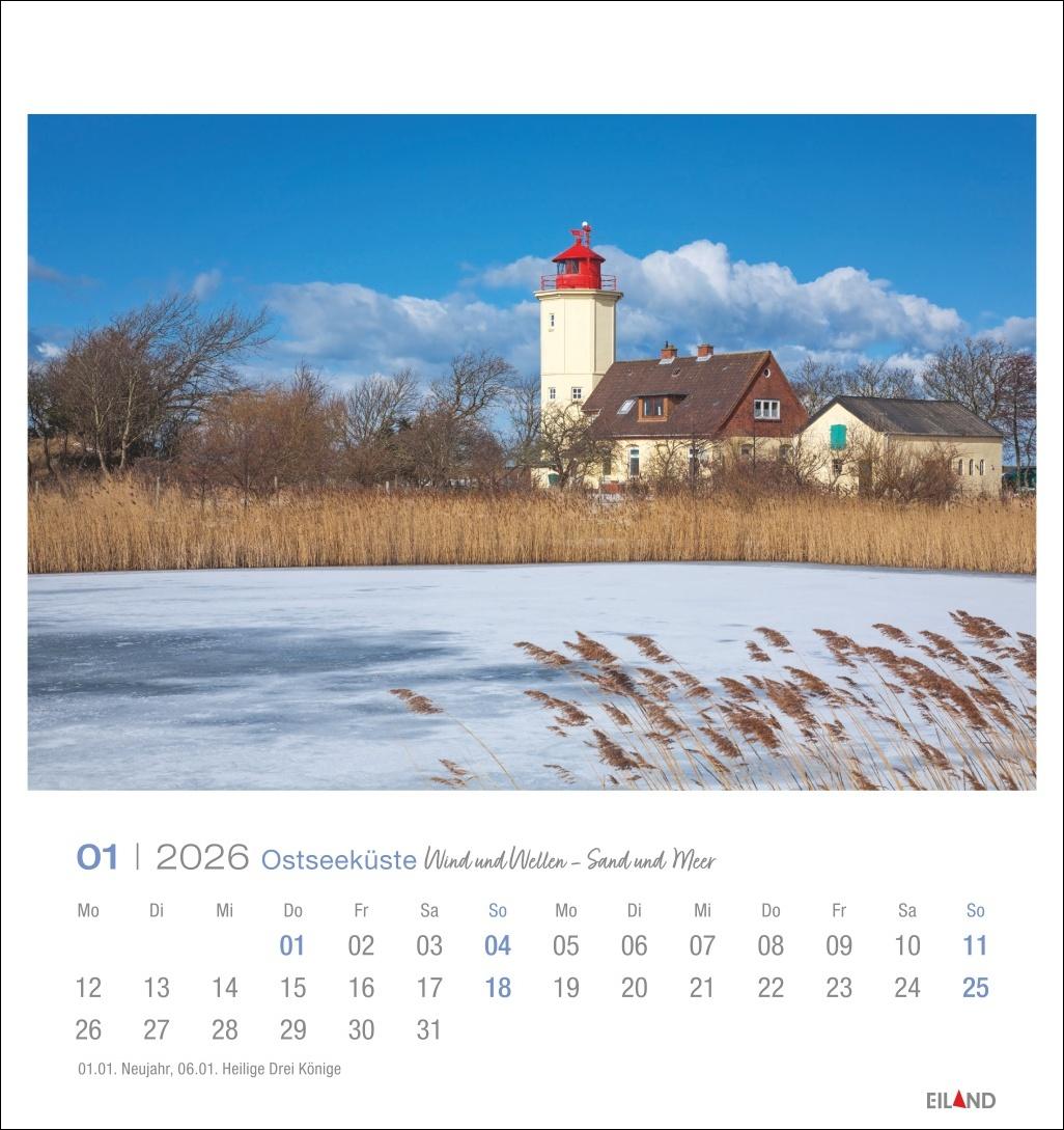 Bild: 9783964023780 | Ostseeküste Postkartenkalender 2026 - Wind und Wellen - Sand und Meer