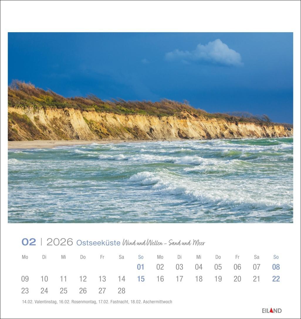 Bild: 9783964023780 | Ostseeküste Postkartenkalender 2026 - Wind und Wellen - Sand und Meer