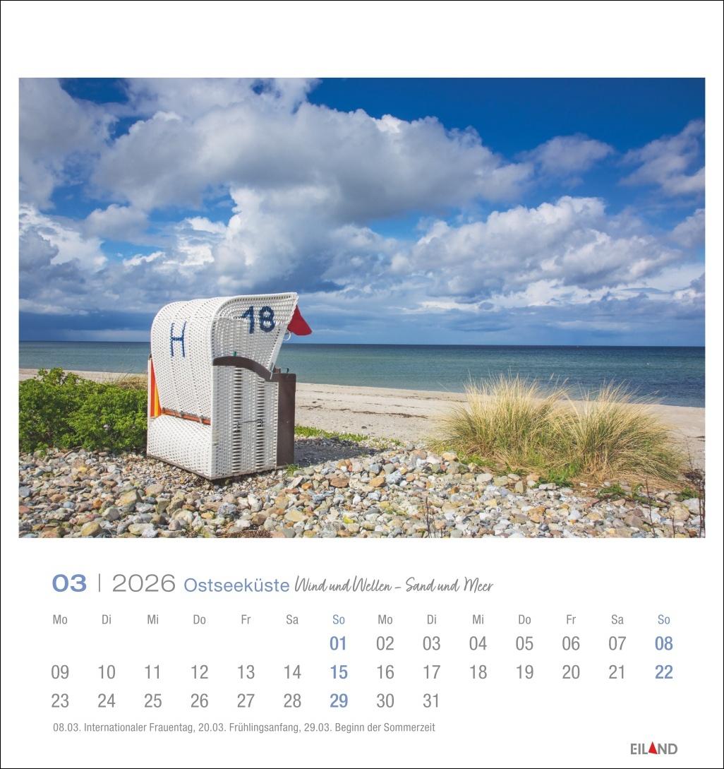 Bild: 9783964023780 | Ostseeküste Postkartenkalender 2026 - Wind und Wellen - Sand und Meer
