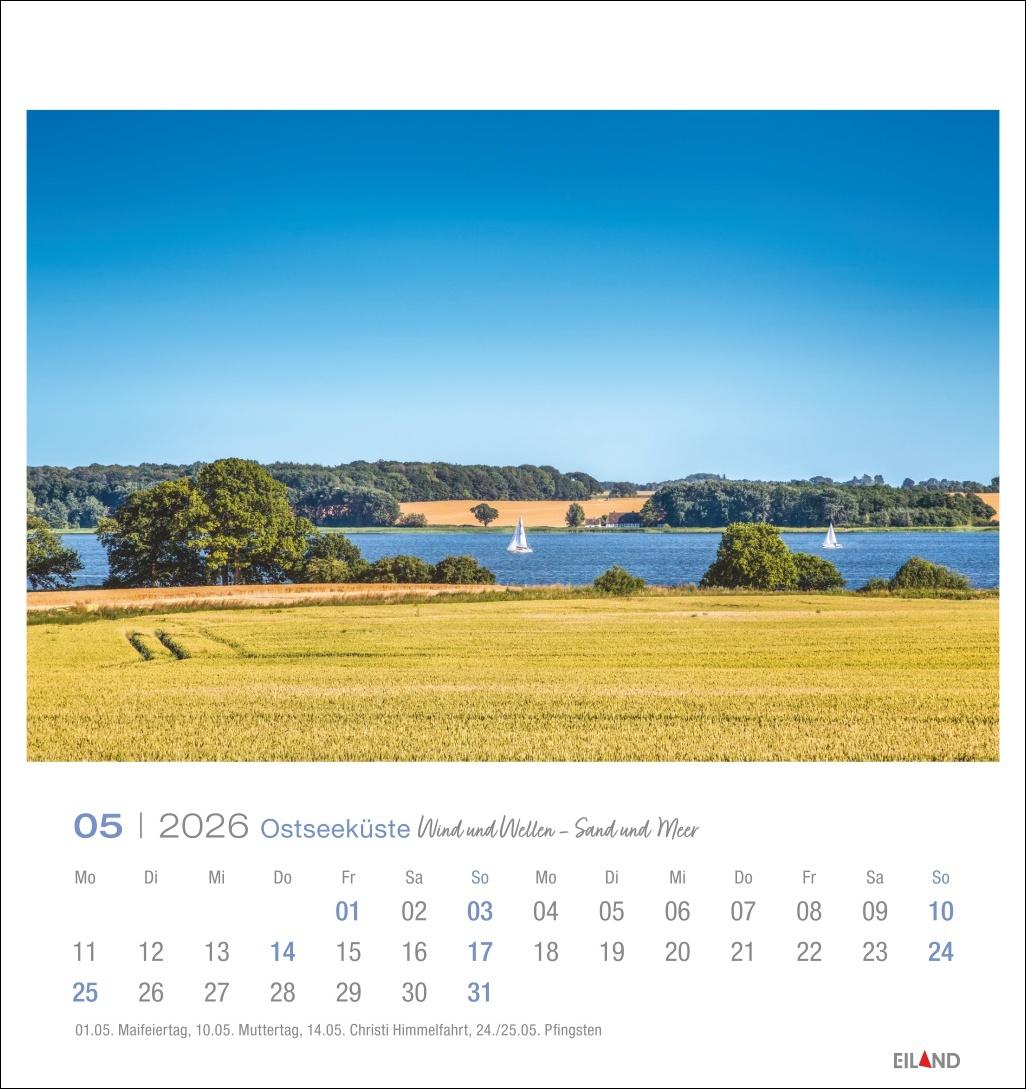 Bild: 9783964023780 | Ostseeküste Postkartenkalender 2026 - Wind und Wellen - Sand und Meer