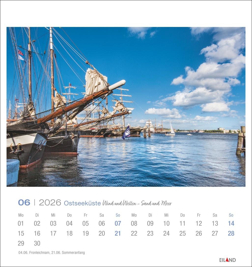 Bild: 9783964023780 | Ostseeküste Postkartenkalender 2026 - Wind und Wellen - Sand und Meer