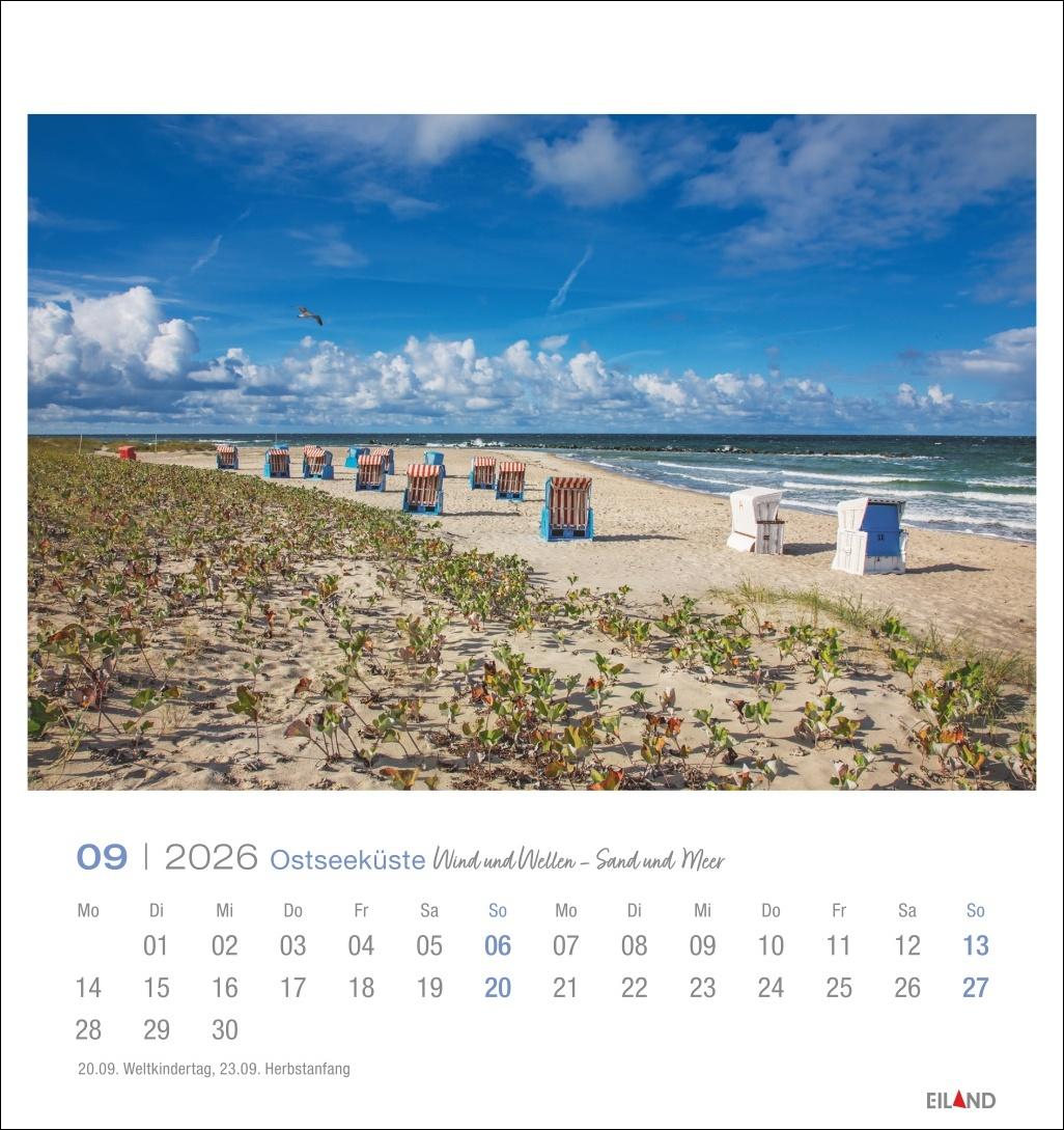 Bild: 9783964023780 | Ostseeküste Postkartenkalender 2026 - Wind und Wellen - Sand und Meer