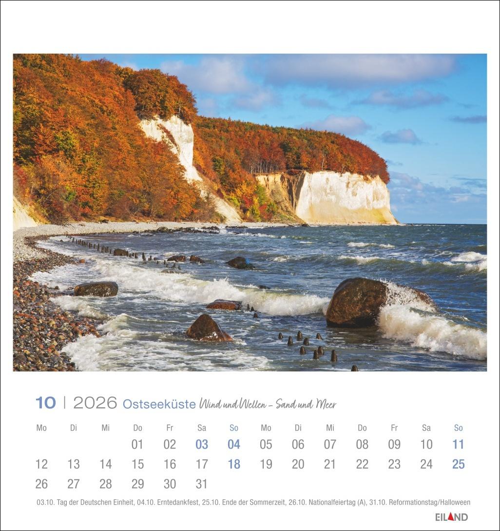 Bild: 9783964023780 | Ostseeküste Postkartenkalender 2026 - Wind und Wellen - Sand und Meer