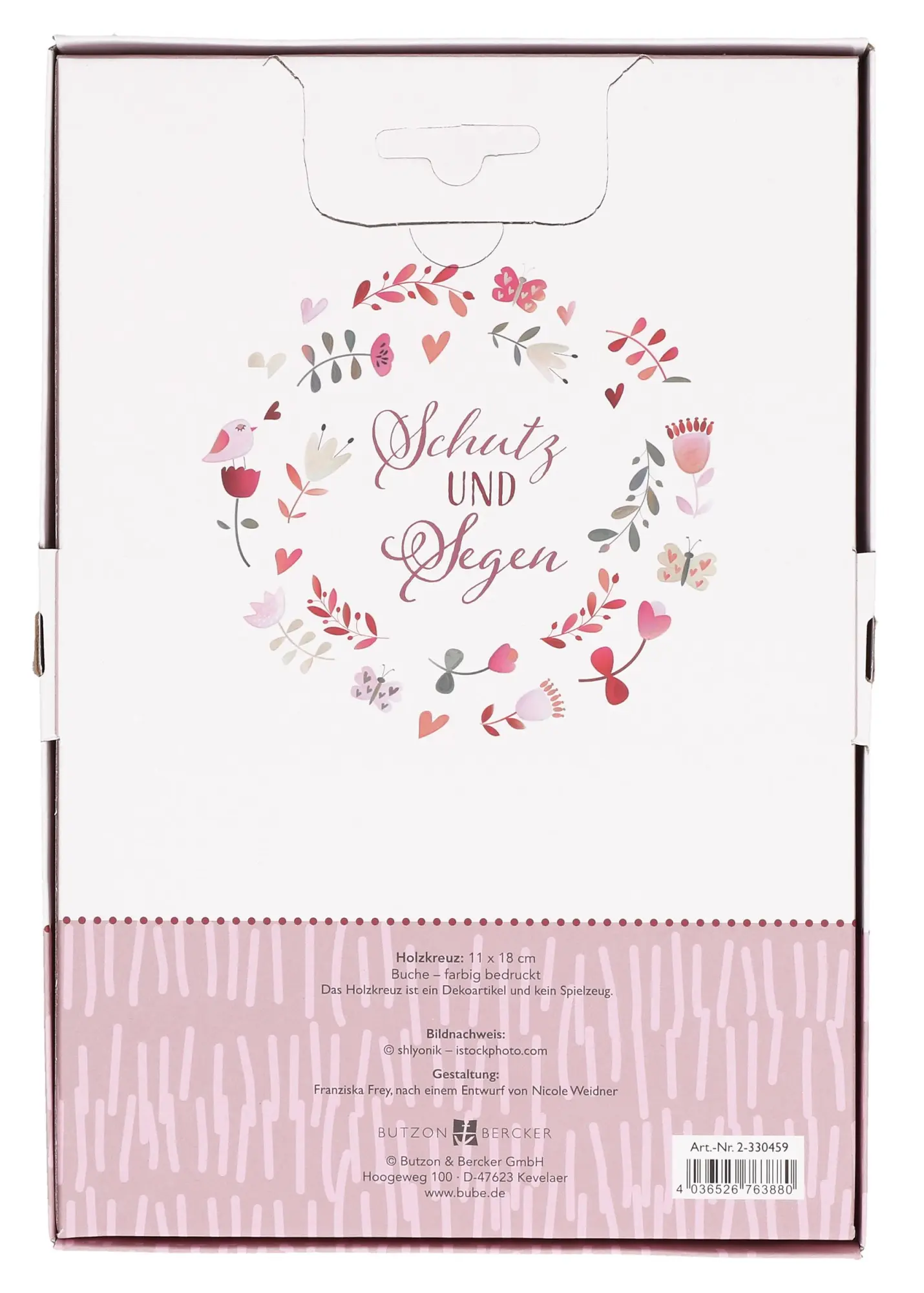 Rückseite: 4036526763880 | Schutz und Segen. Holzkreuz | Deutsch | 2024 | Butzon &amp; Bercker