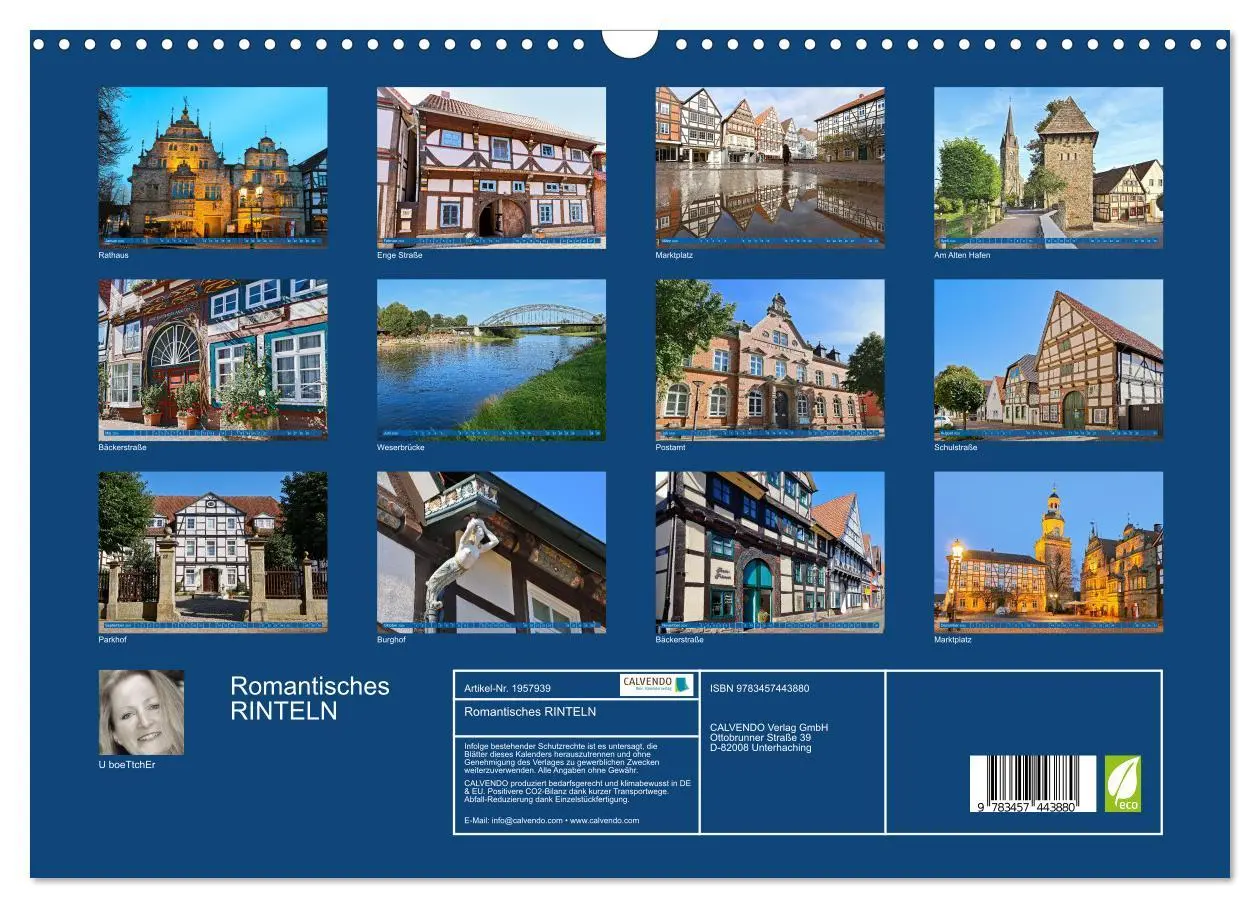 Bild: 9783457443880 | Romantisches RINTELN (Wandkalender 2026 DIN A3 quer), CALVENDO...