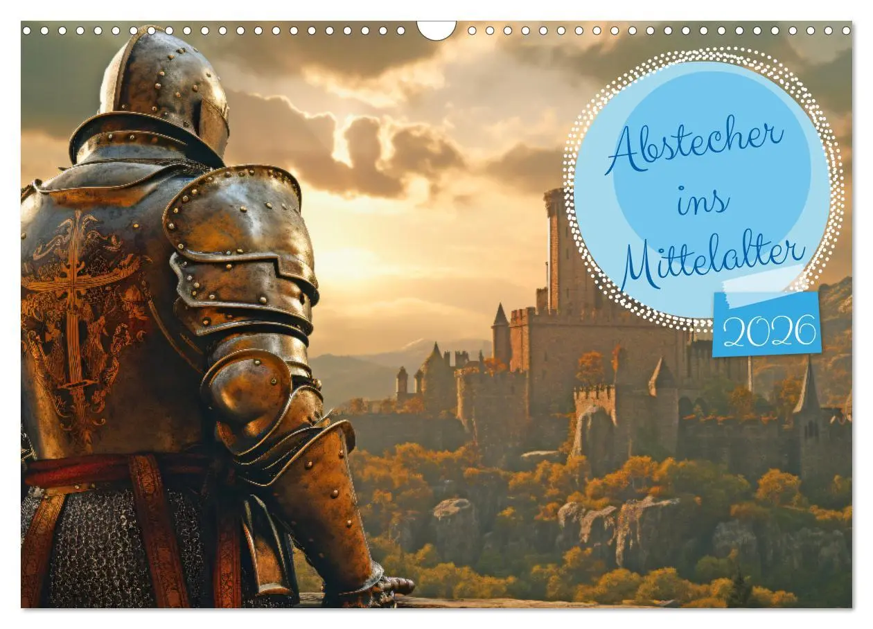Cover: 9783457513880 | Abstecher ins Mittelalter (Wandkalender 2026 DIN A3 quer), CALVENDO...