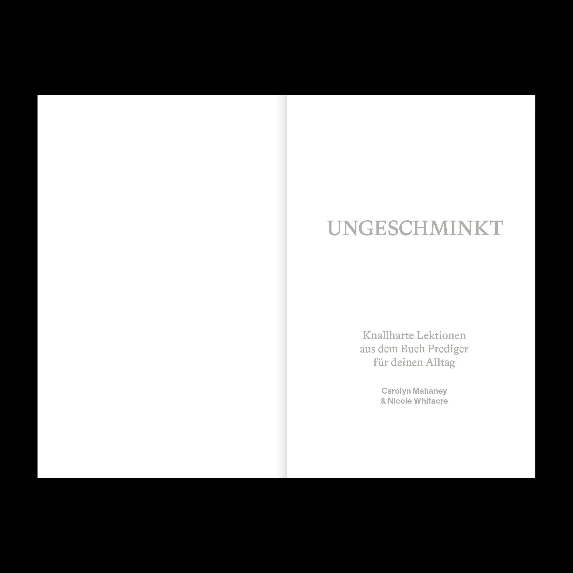 Bild: 9783986653880 | Ungeschminkt | Carolyn Mahaney (u. a.) | Taschenbuch | 148 S. | 2026