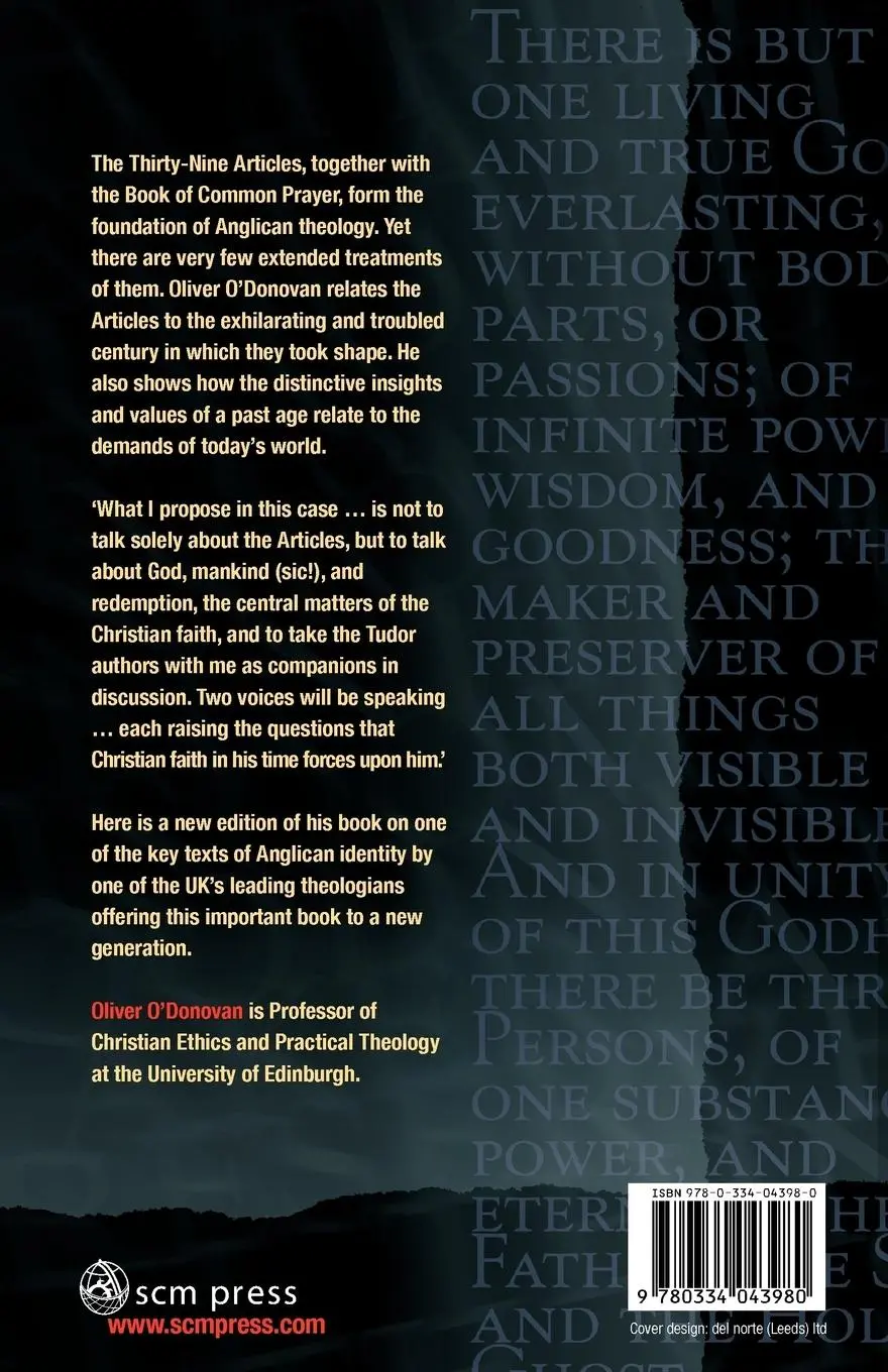 Rückseite: 9780334043980 | On The Thirty-Nine Articles | A Conversation with Tudor Christianity