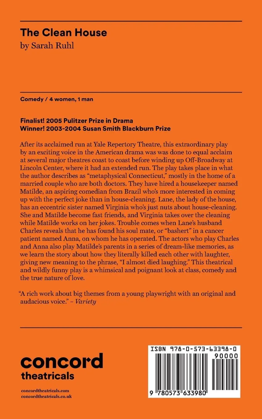 Rückseite: 9780573633980 | The Clean House | Sarah Playwright Ruhl | Taschenbuch | Englisch