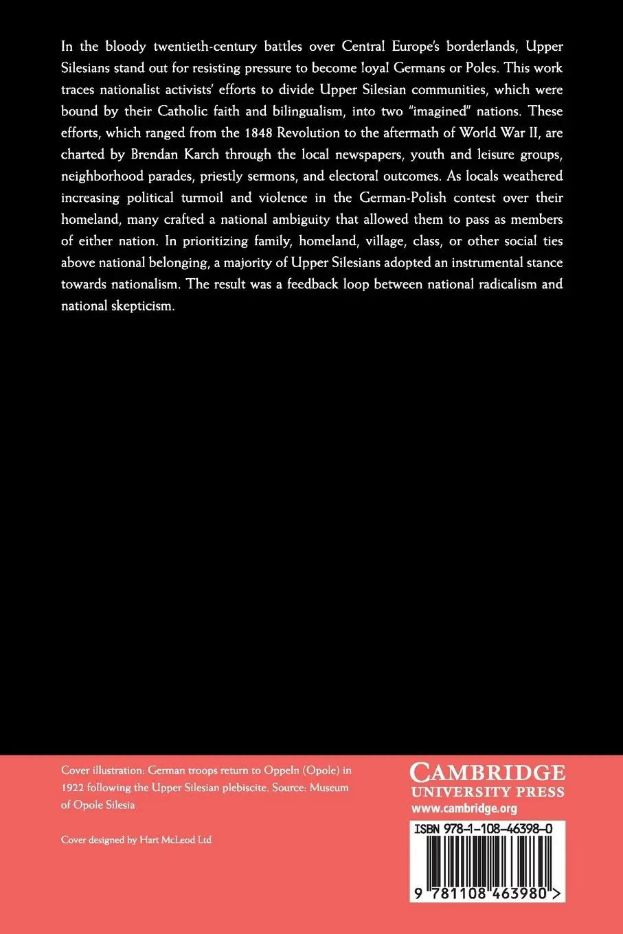 Rückseite: 9781108463980 | Nation and Loyalty in a German-Polish Borderland | Brendan Karch