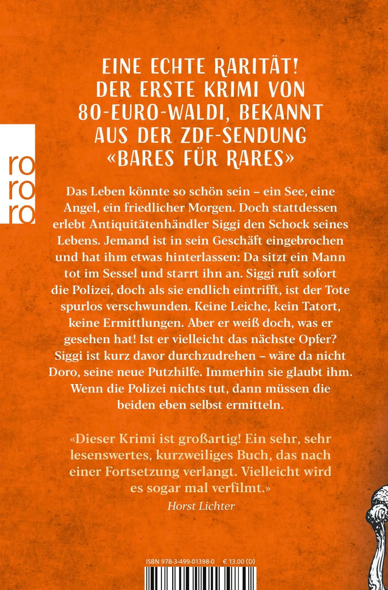Rückseite: 9783499013980 | Mord im Antiquitätenladen | Waldi Lehnertz | Taschenbuch | 304 S.