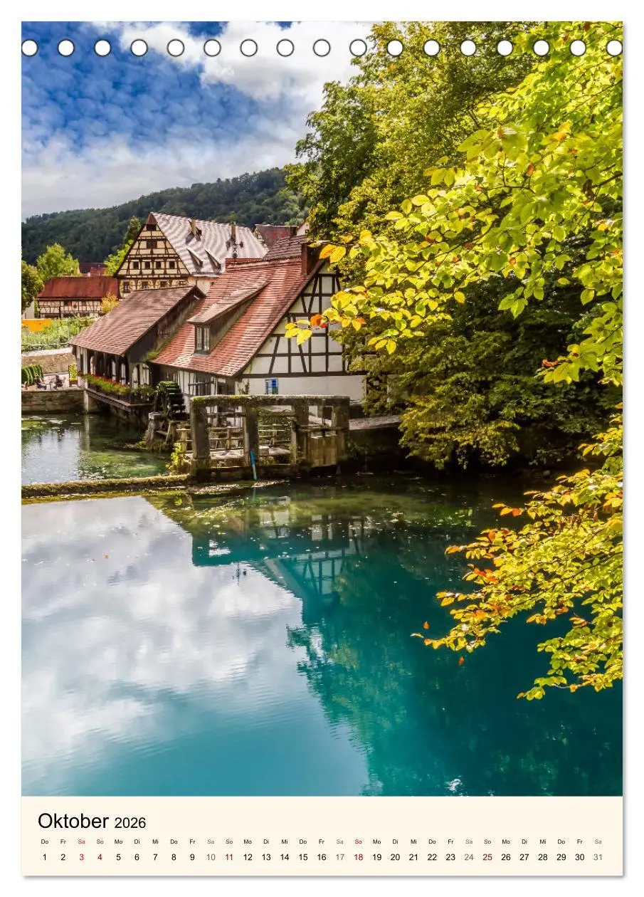 Bild: 9783516383980 | TÜBINGEN UND BLAUBEUREN Historische Schwäbische Alb (Tischkalender...