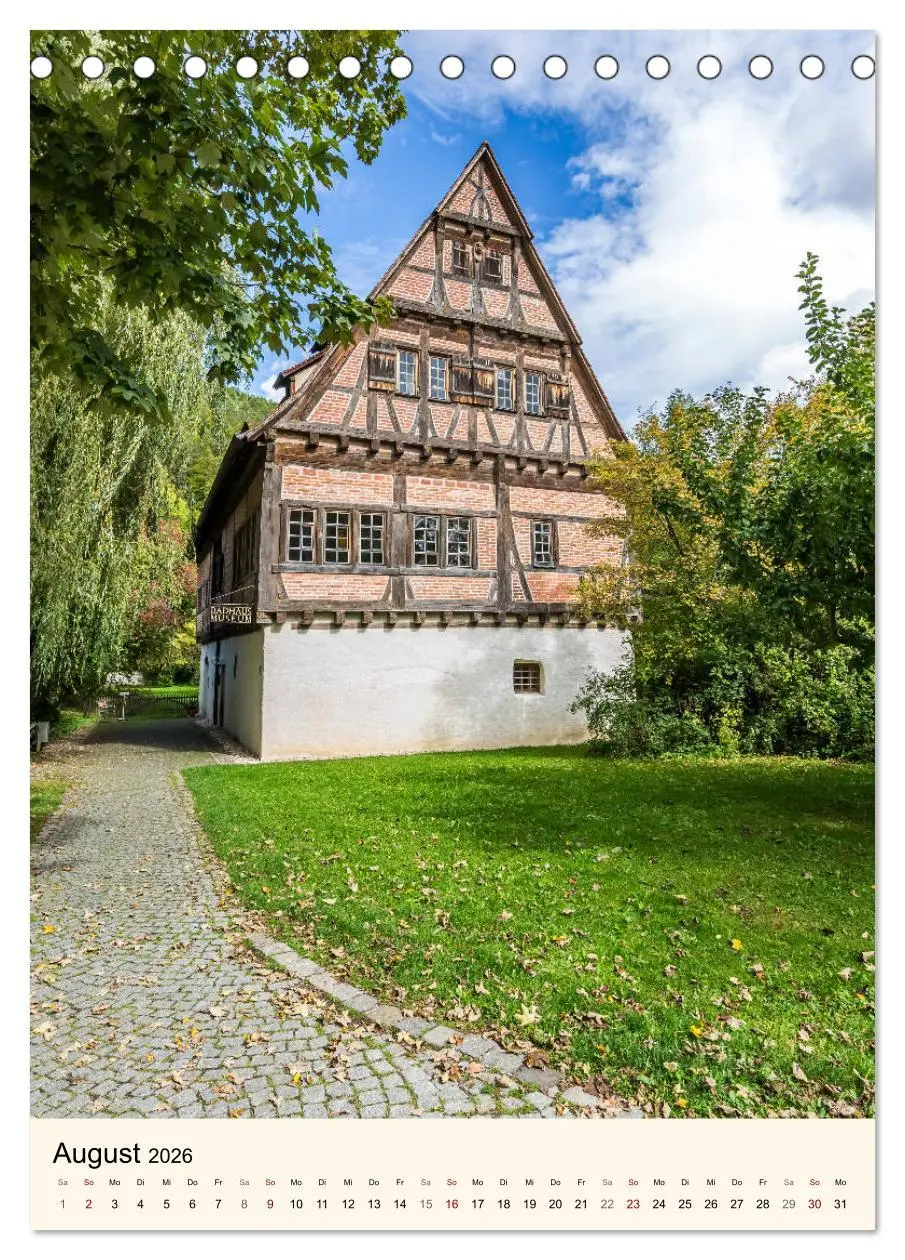 Bild: 9783516383980 | TÜBINGEN UND BLAUBEUREN Historische Schwäbische Alb (Tischkalender...