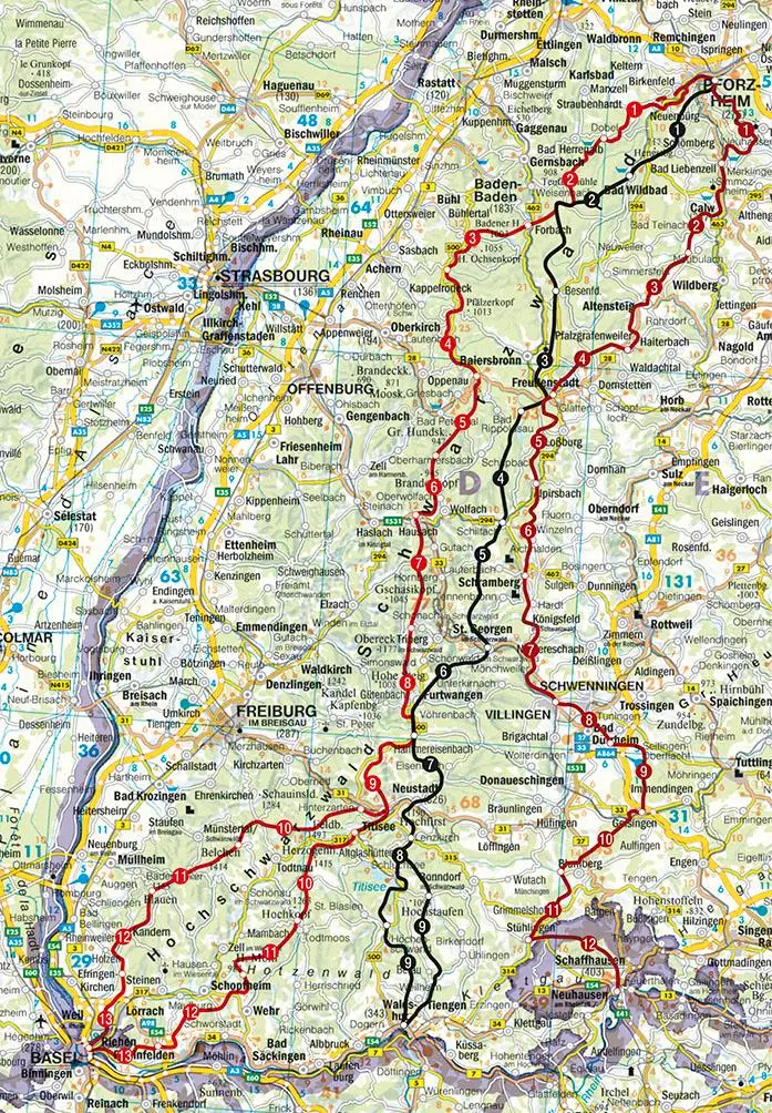 Bild: 9783763343980 | Fernwanderwege Schwarzwald | Martin Kuhnle | Taschenbuch | 192 S.