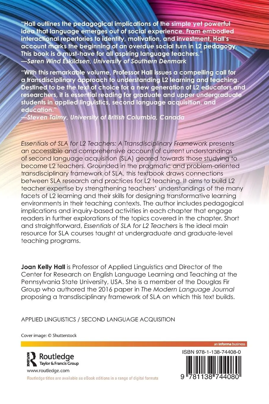 Rückseite: 9781138744080 | Essentials of SLA for L2 Teachers | A Transdisciplinary Framework
