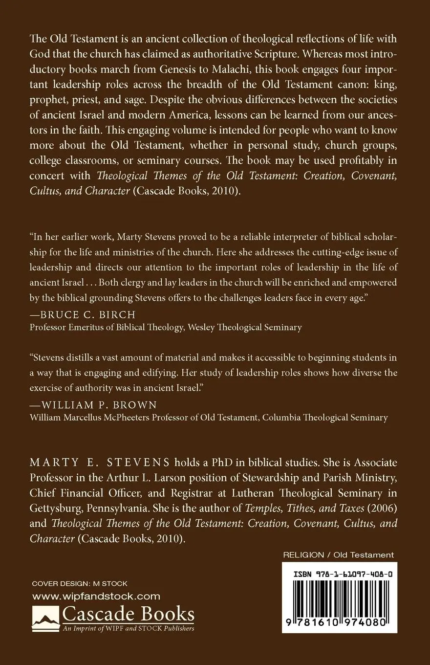 Rückseite: 9781610974080 | Leadership Roles of the Old Testament | Marty E. Stevens | Taschenbuch