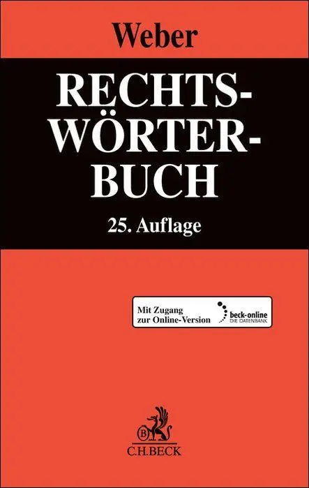 Cover: 9783406834080 | Rechtswörterbuch | Klaus Weber | Bundle | 1 Taschenbuch | Deutsch