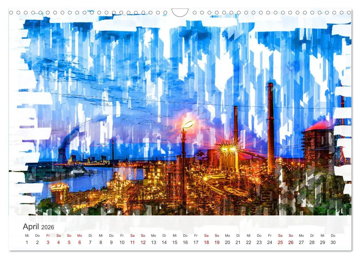 Bild: 9783457324080 | Ruhrpott Art (Wandkalender 2026 DIN A3 quer), CALVENDO Monatskalender