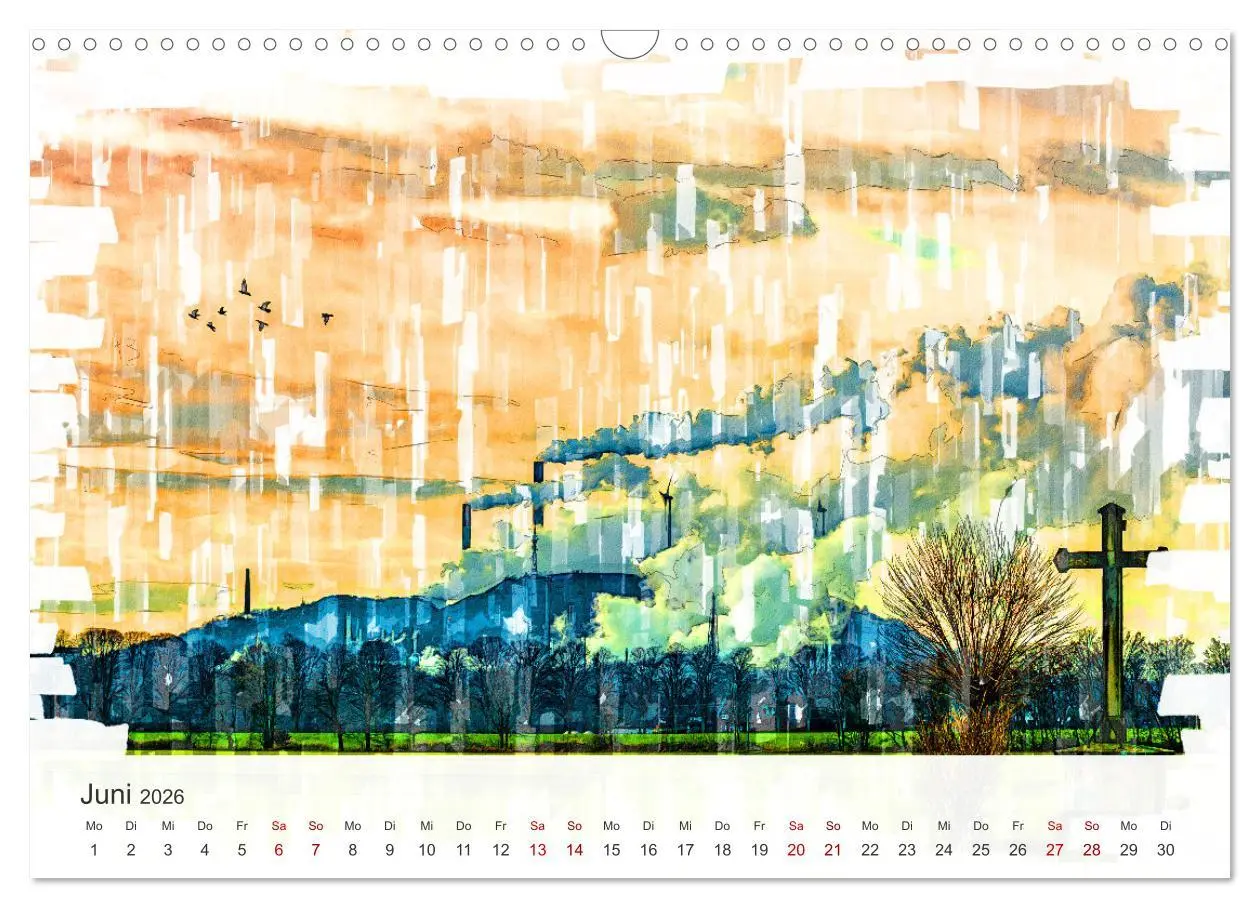 Bild: 9783457324080 | Ruhrpott Art (Wandkalender 2026 DIN A3 quer), CALVENDO Monatskalender