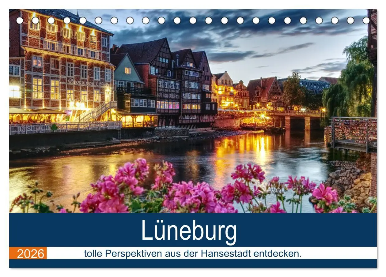Cover: 9783457634080 | Lüneburg (Tischkalender 2026 DIN A5 quer), CALVENDO Monatskalender