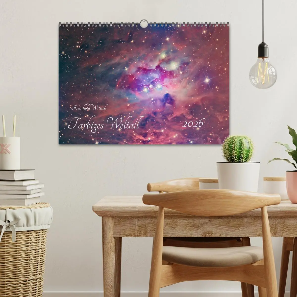 Bild: 9783457874080 | Farbiges Weltall (Wandkalender 2026 DIN A3 quer), CALVENDO...