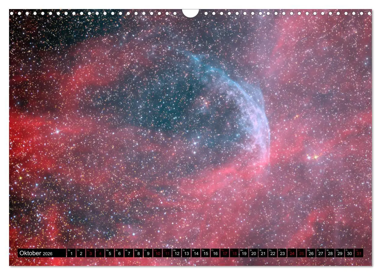 Bild: 9783457874080 | Farbiges Weltall (Wandkalender 2026 DIN A3 quer), CALVENDO...