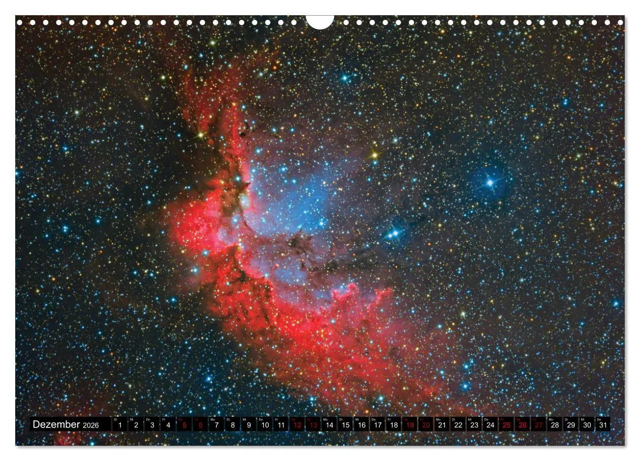 Bild: 9783457874080 | Farbiges Weltall (Wandkalender 2026 DIN A3 quer), CALVENDO...