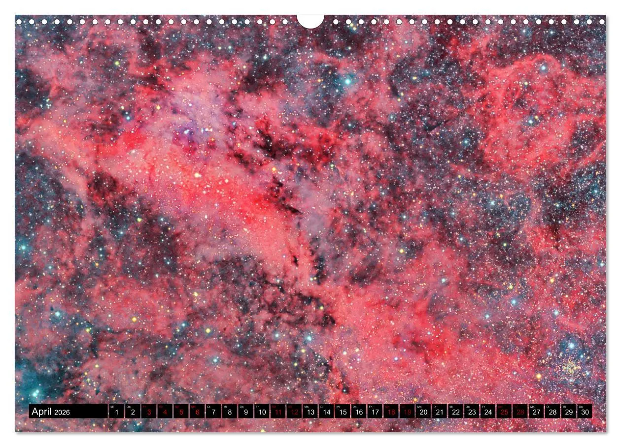 Bild: 9783457874080 | Farbiges Weltall (Wandkalender 2026 DIN A3 quer), CALVENDO...