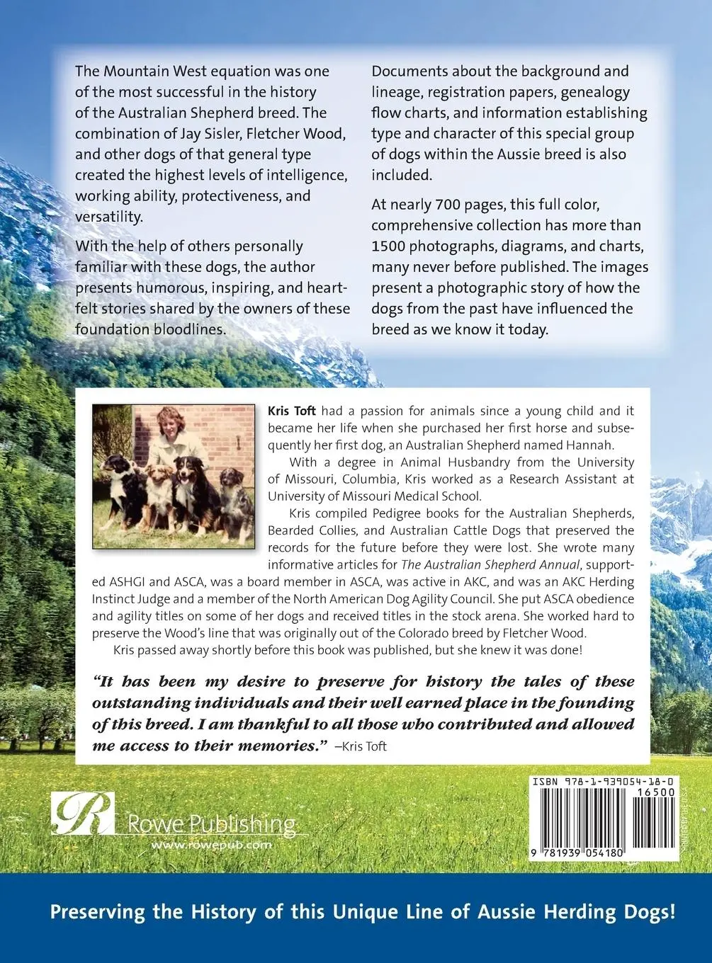 Rückseite: 9781939054180 | Australian Shepherds of the Mountain West | Kris Toft | Buch | 2013
