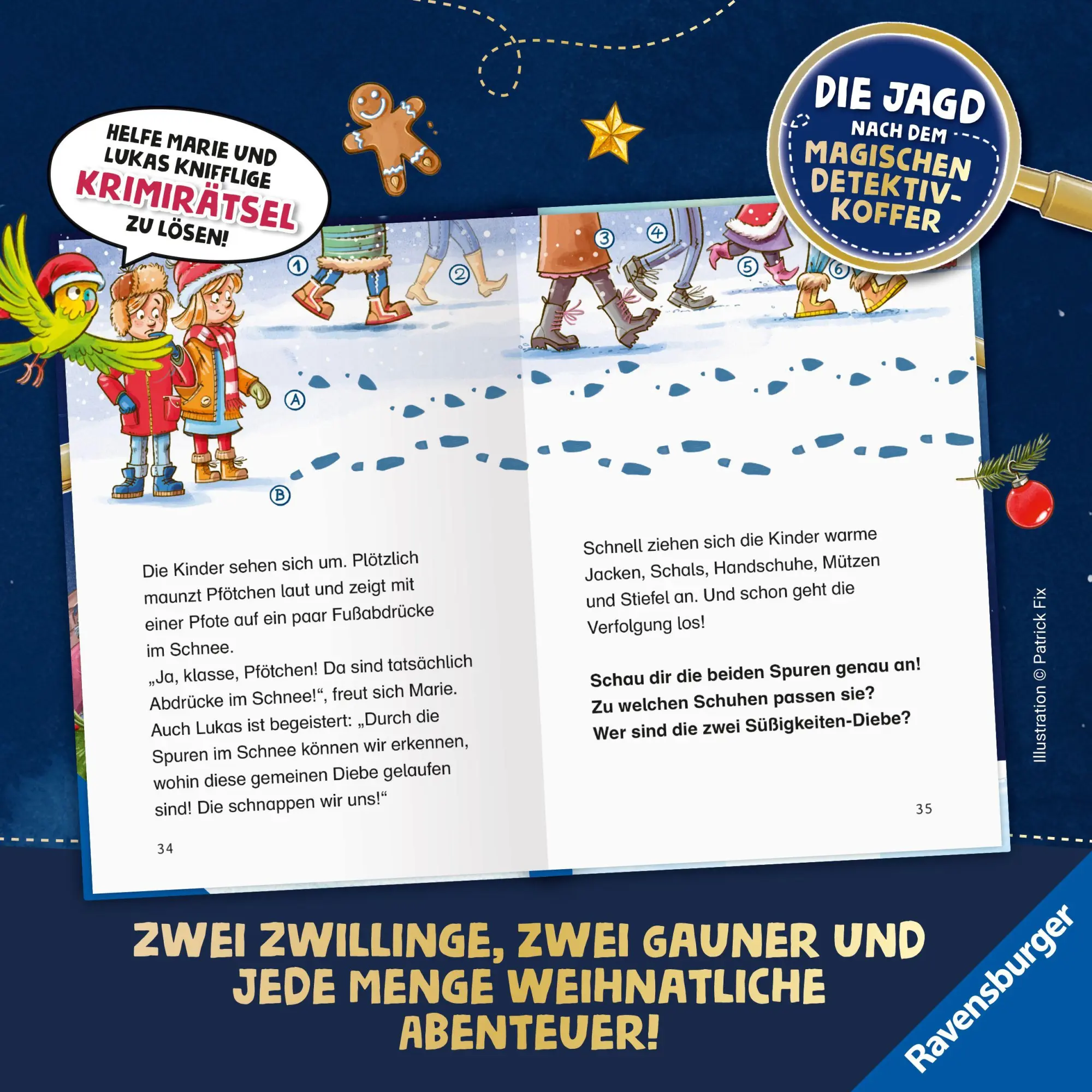 Bild: 9783473464180 | Die Jagd nach dem magischen Detektivkoffer - Adventskalender:...