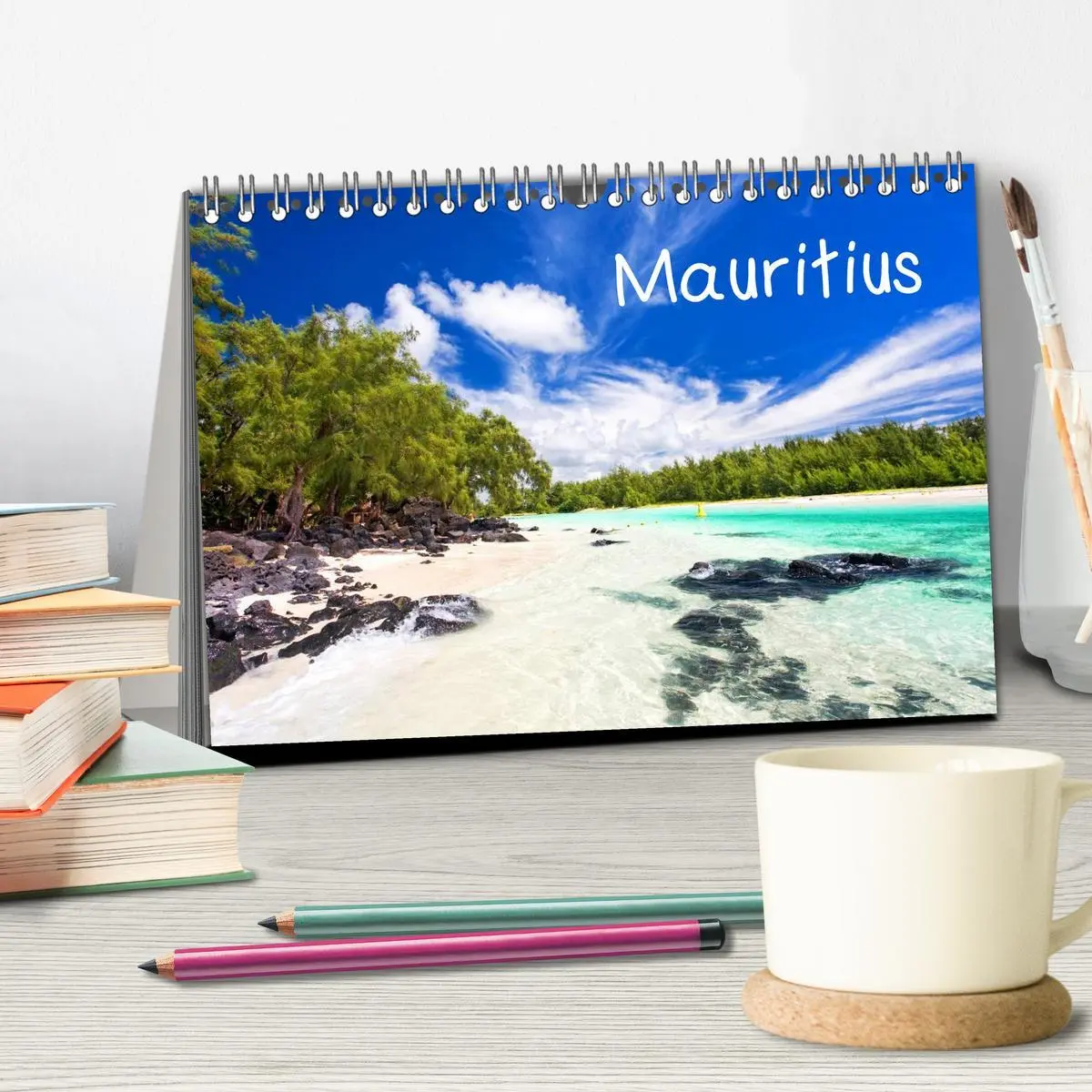 Bild: 9783516194180 | Mauritius (Tischkalender 2026 DIN A5 quer), CALVENDO Monatskalender