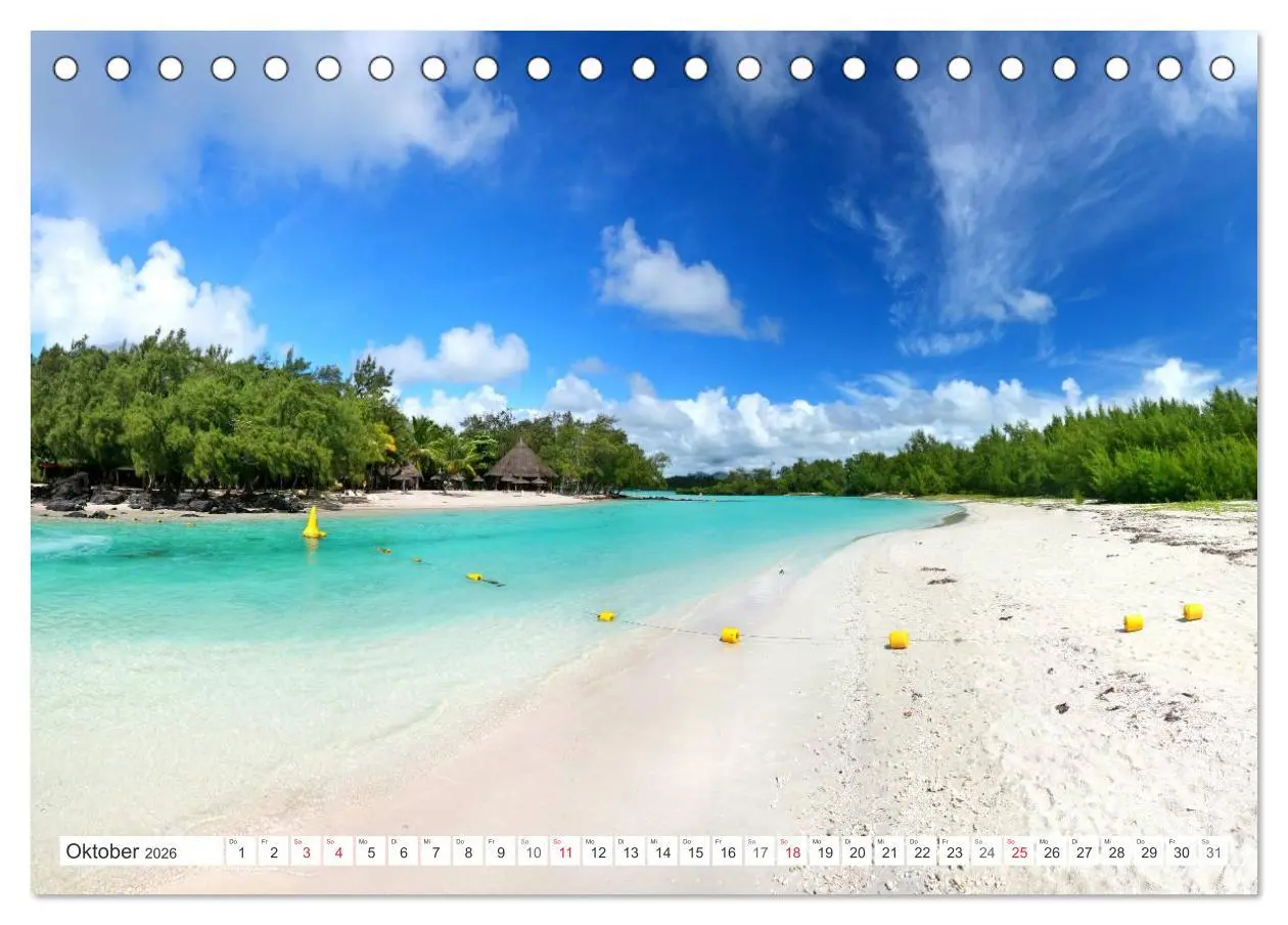 Bild: 9783516194180 | Mauritius (Tischkalender 2026 DIN A5 quer), CALVENDO Monatskalender