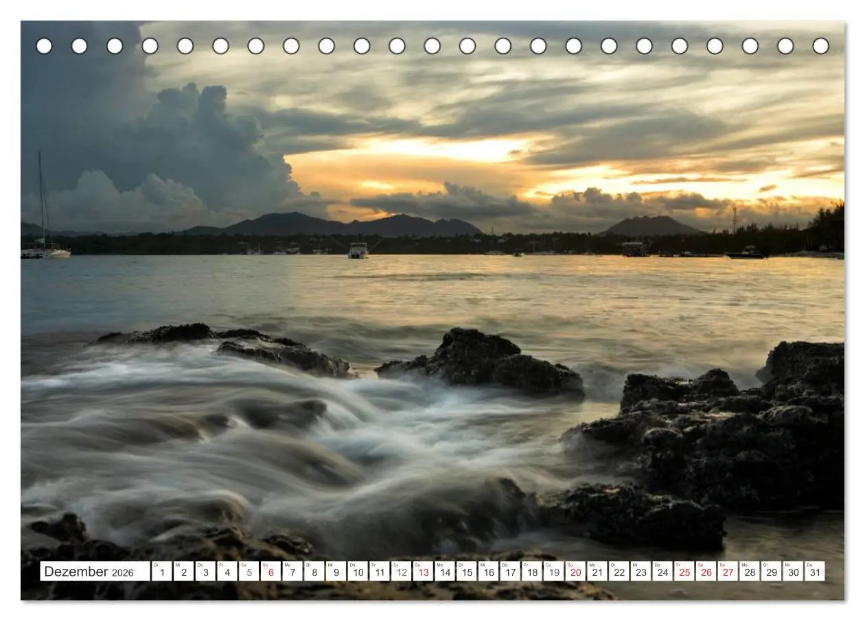 Bild: 9783516194180 | Mauritius (Tischkalender 2026 DIN A5 quer), CALVENDO Monatskalender