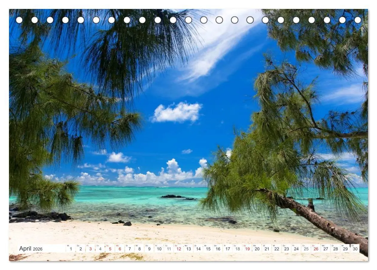 Bild: 9783516194180 | Mauritius (Tischkalender 2026 DIN A5 quer), CALVENDO Monatskalender