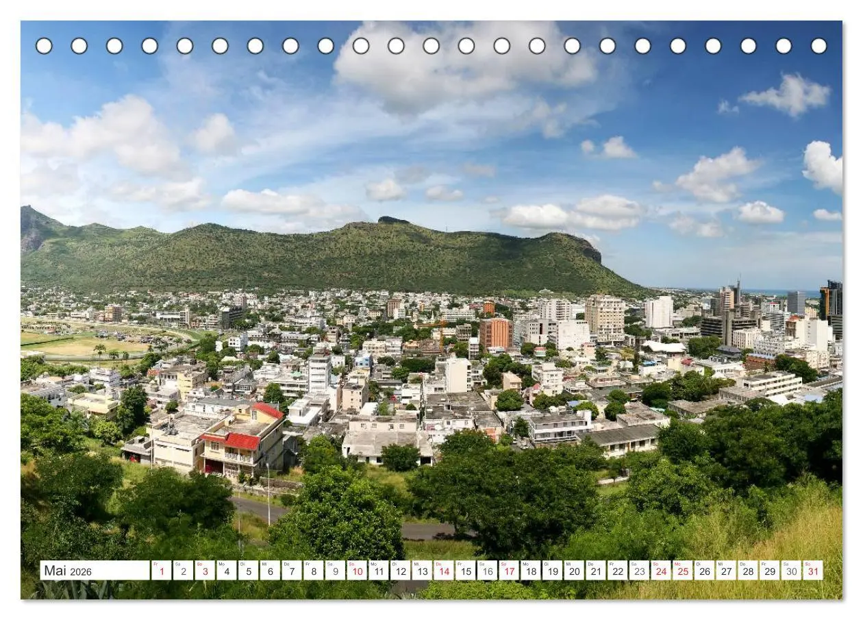Bild: 9783516194180 | Mauritius (Tischkalender 2026 DIN A5 quer), CALVENDO Monatskalender