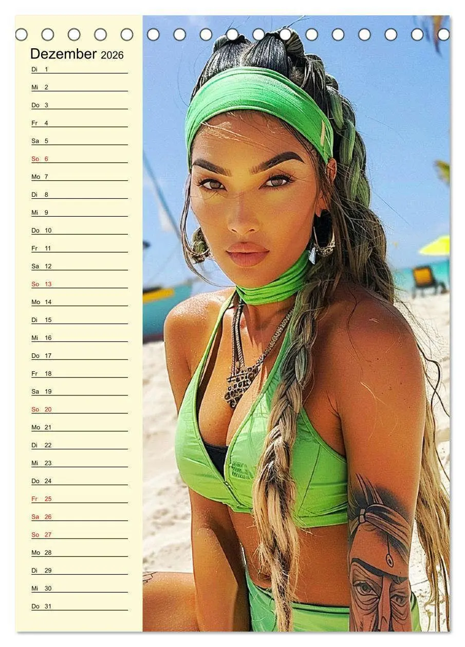 Bild: 9783516264180 | Coole Tatoo-Girls. Hübsch, modern und selbstbewusst (Tischkalender...
