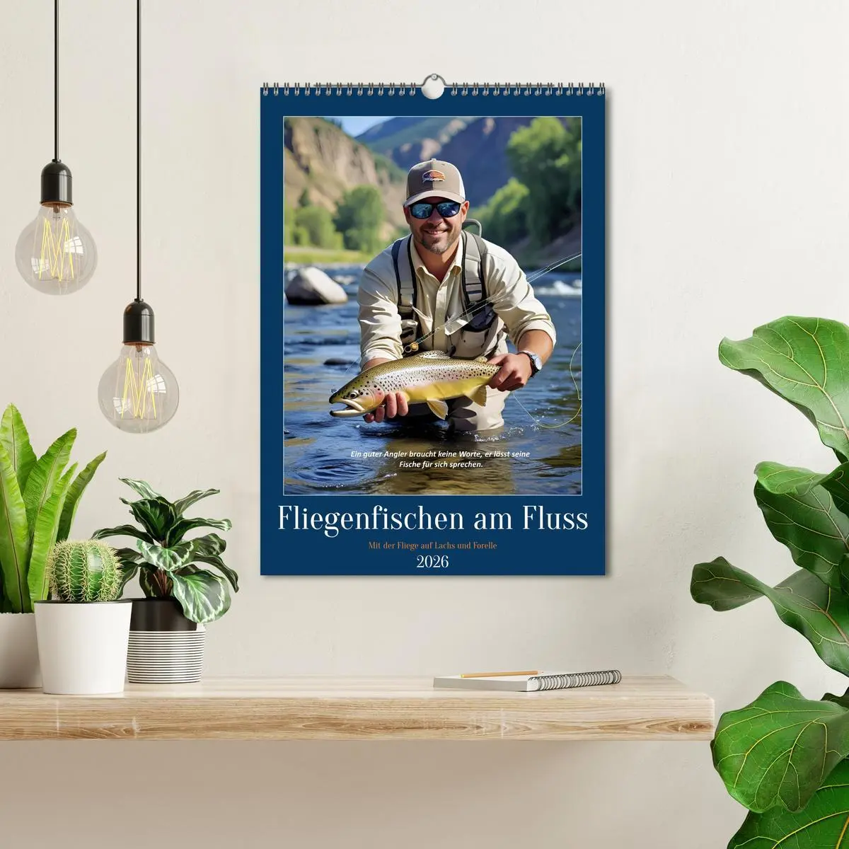 Bild: 9783516644180 | Fliegenfischen am Fluss (Wandkalender 2026 DIN A3 hoch), CALVENDO...