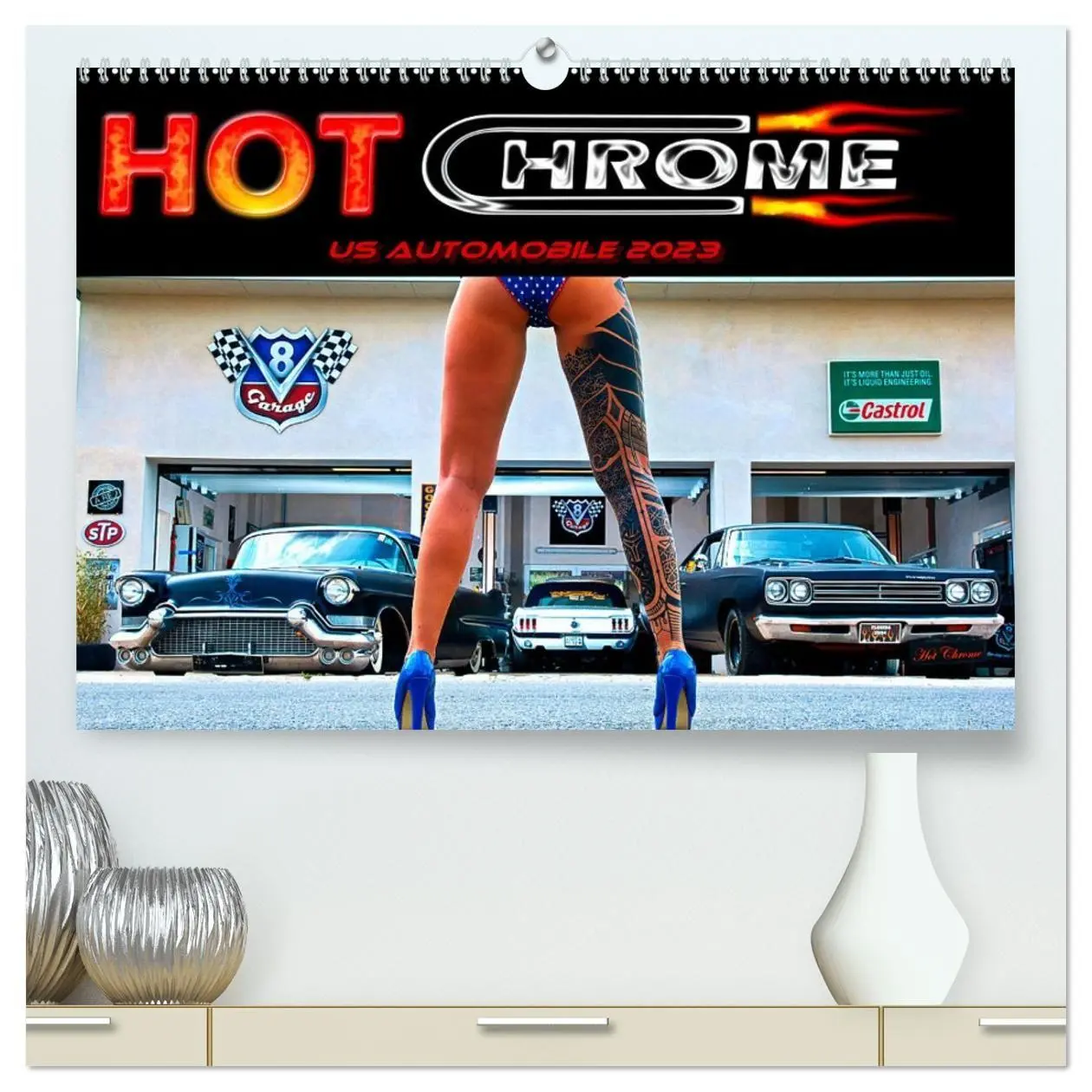 Cover: 9783569354180 | Hot Chrome US Automobile (hochwertiger Premium Wandkalender 2027...