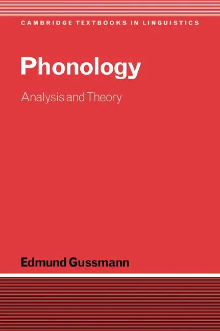 Cover: 9780521574280 | Phonology | Analysis and Theory | Edmund Gussmann (u. a.) | Buch