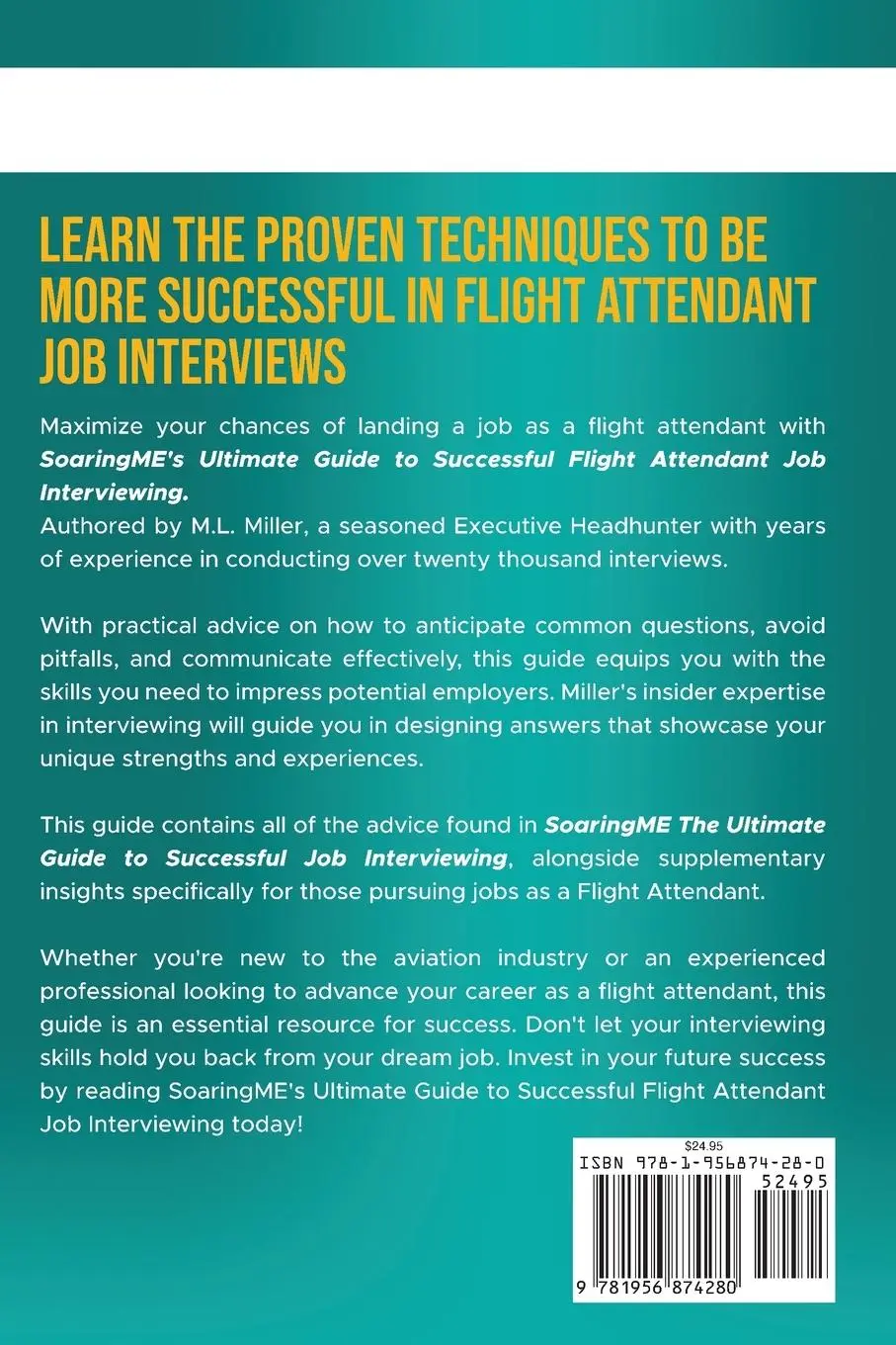 Rückseite: 9781956874280 | SoaringME The Ultimate Guide to Successful Flight Attendant Job...