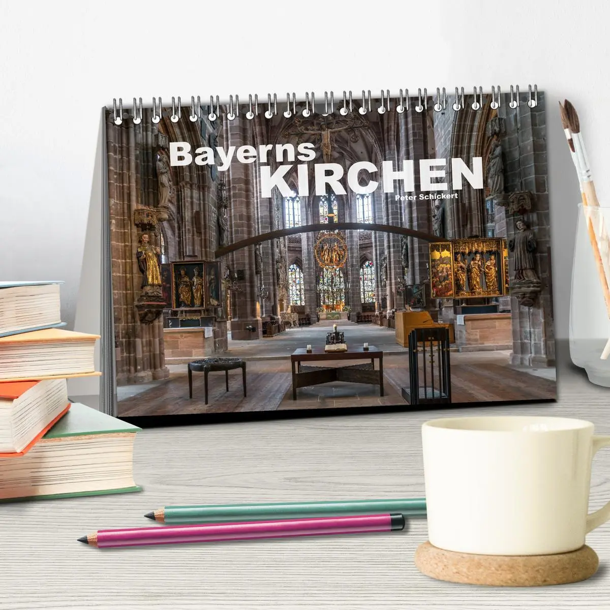 Bild: 9783457784280 | Bayerns Kirchen (Tischkalender 2026 DIN A5 quer), CALVENDO...