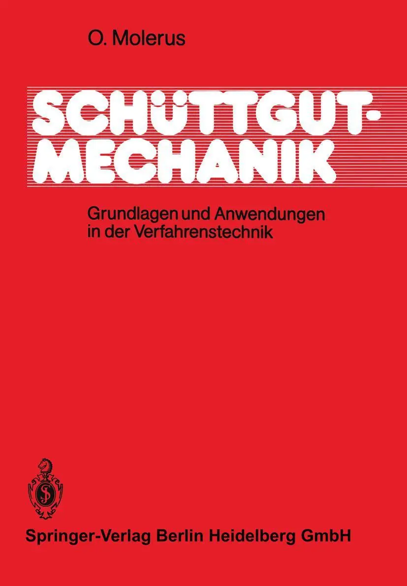 Cover: 9783540154280 | Schüttgutmechanik | Otto Molerus | Taschenbuch | xii | Deutsch | 1985