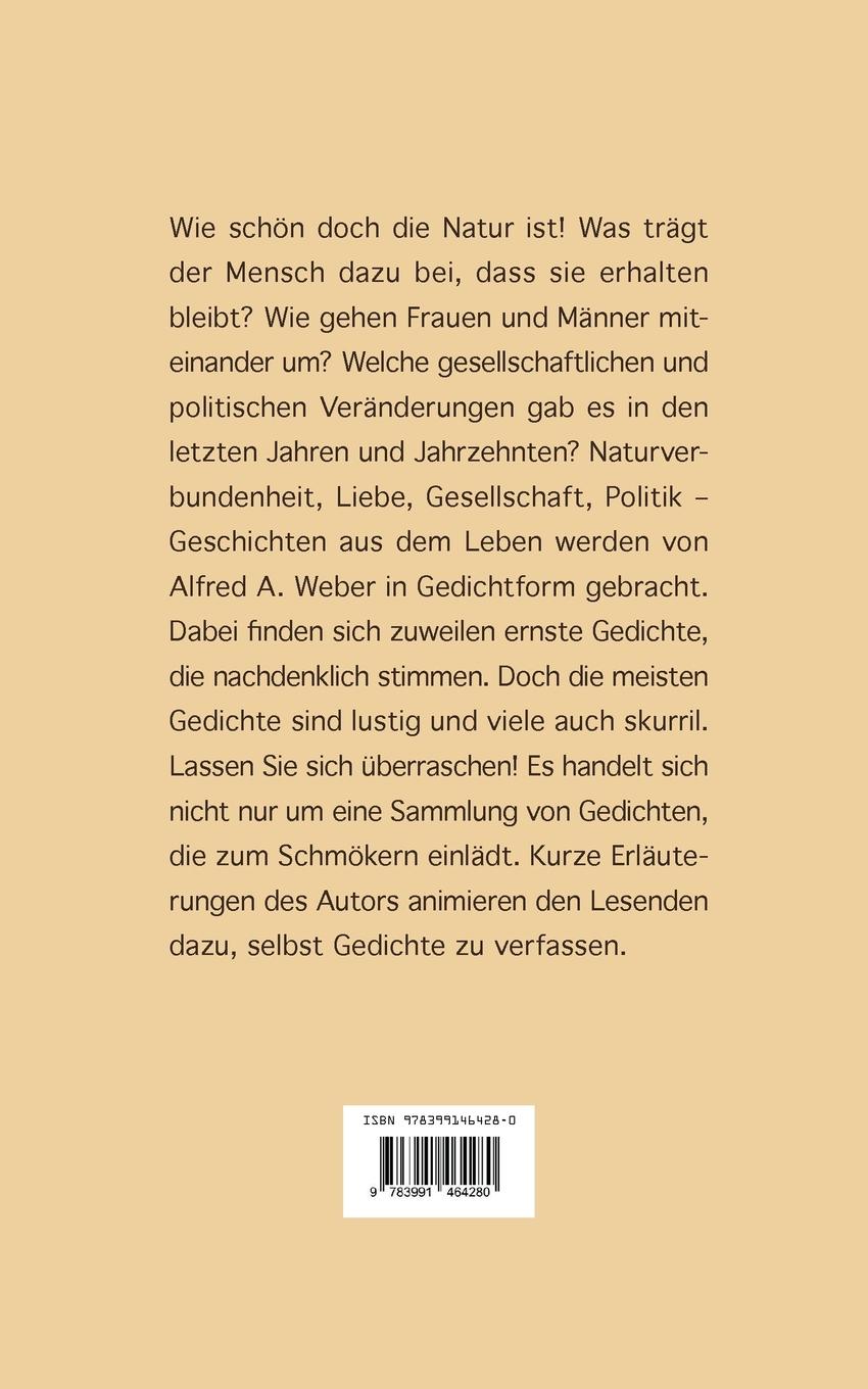 Rückseite: 9783991464280 | Sonne, Wind und Sturm | Gedichte aus dem Leben | Alfred A. Weber