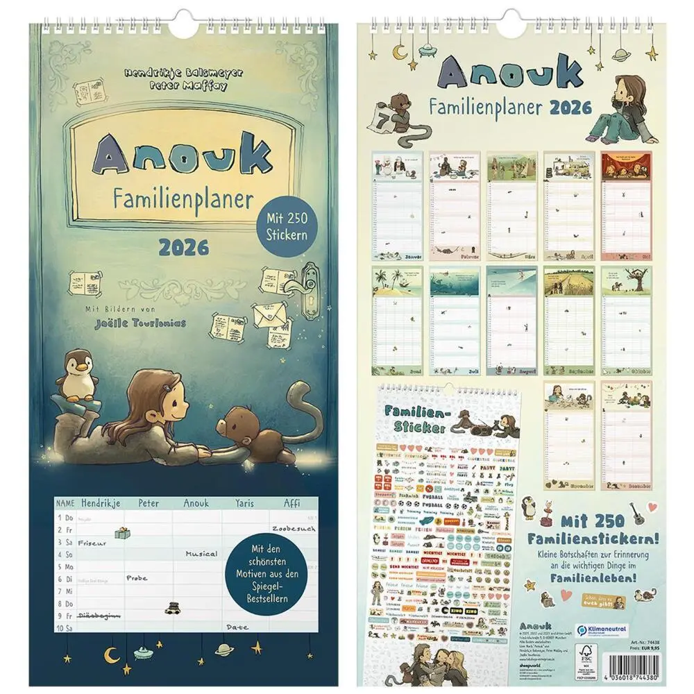 Bild: 4036018744380 | Planer für Familie 2026 Anouk | Kalender | Deutsch | 2026 | sheepworld