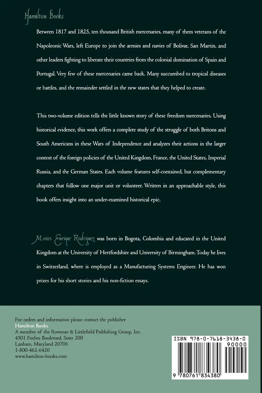 Rückseite: 9780761834380 | Freedom's Mercenaries | Moises Enrique Rodriguez | Taschenbuch | 2006