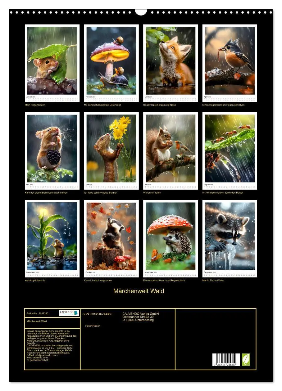 Bild: 9783516244380 | Märchenwelt Wald (Wandkalender 2026 DIN A2 hoch), CALVENDO...
