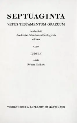 Cover: 9783525534380 | Septuaginta. Band 8,4 | Robert Hanhart | Buch | 149 S. | Deutsch
