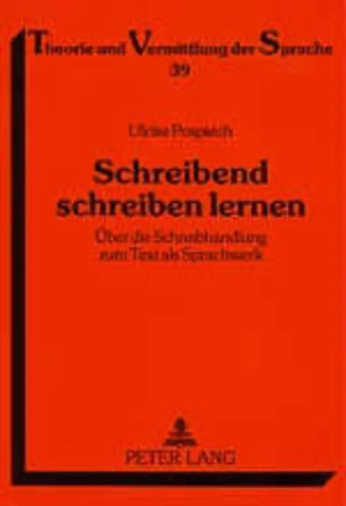 Cover: 9783631534380 | Schreibend schreiben lernen | Ulrike Pospiech | Taschenbuch | Deutsch