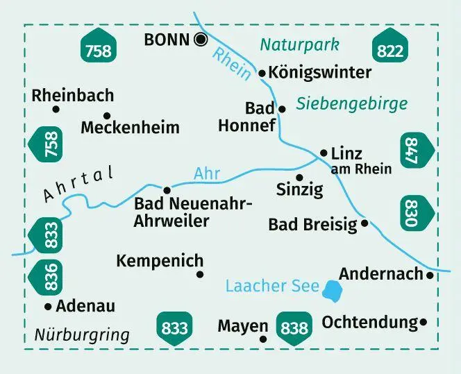 Bild: 9783991214380 | KOMPASS Wanderkarte 820 Bonn, Ahrtal 1:50.000 | (Land-)Karte | Deutsch