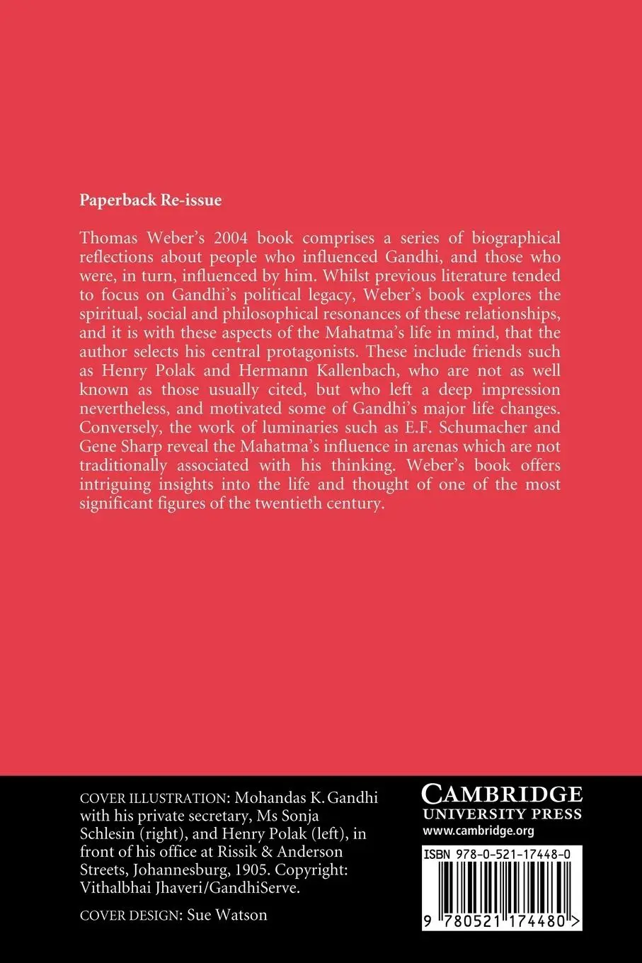 Rückseite: 9780521174480 | Gandhi as Disciple and Mentor | Thomas Weber (u. a.) | Taschenbuch